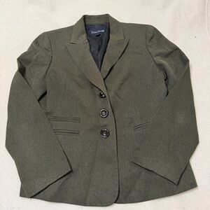 Evan Picone Classic Olive Full Pant Suit 10P